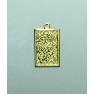 AC LATÃO PLACA TUDO DEUS 1 ARG