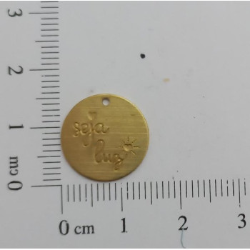 AC LATÃO REDONDO 16MM LISO SEJA LUZ 1 FURO