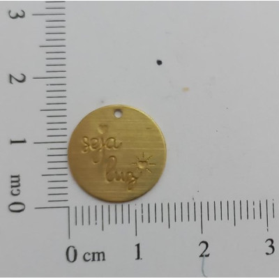 AC LATÃO REDONDO 16MM LISO SEJA LUZ 1 FURO