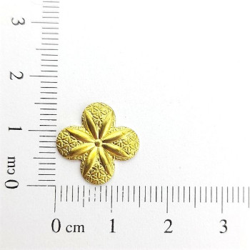 AC LATÃO FLOR ABL RISCO LISO S/ FURO