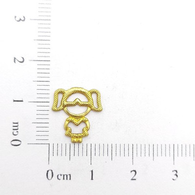 AC LATÃO MENINA VZD 3D S/ ARG