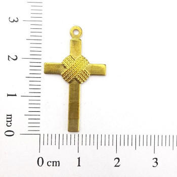 AC LATÃO CRUZ TRANÇADO NO MEIO 1 ARG