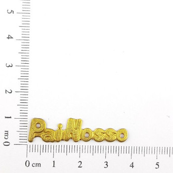 AC LATÃO ESCRITA PAI NOSSO PONTILHADOS S/ ARG