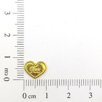 AC LATÃO CORAÇÃO P PAZ BORDA S/ ARG