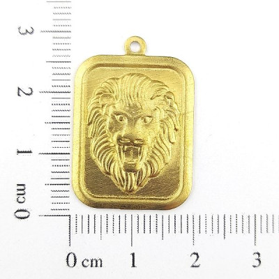 AC LATÃO PLACA 28MM LEÃO DE JUDÁ 1 ARG