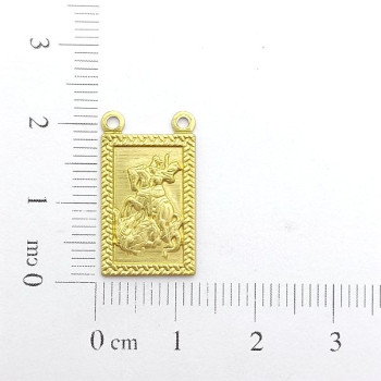 AC LATÃO ESCAPULÁRIO PLACA SÃO JORGE