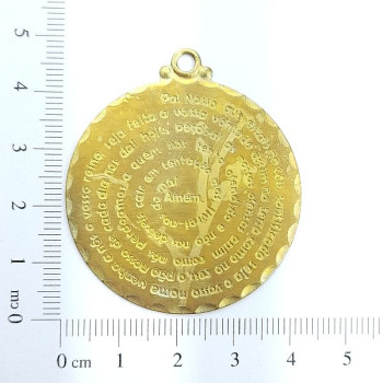 AC LATÃO MEDALHA VÓRTICE PAI NOSSO G 1 ARG