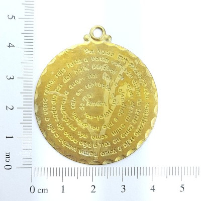 AC LATÃO MEDALHA VÓRTICE PAI NOSSO G 1 ARG