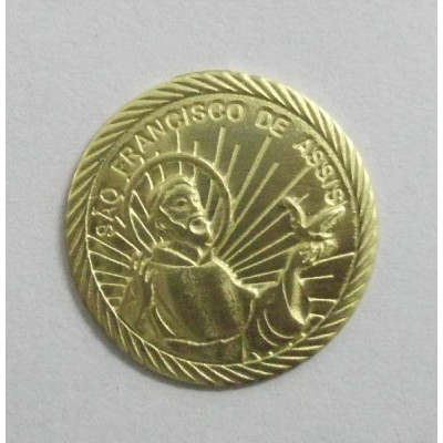 AC LATÃO MEDALHA SÃO FRANCISCO S/ ARG