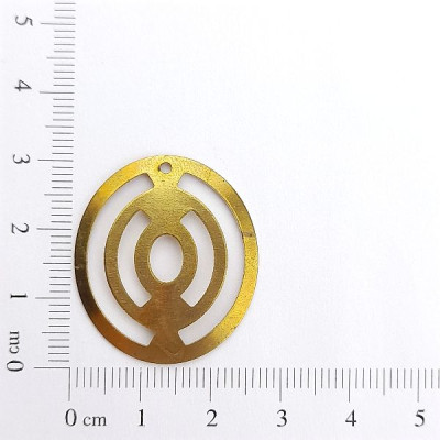 AC LATÃO REDONDO G LISO VZD LATERAIS 1 FURO