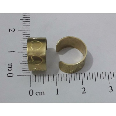 AC LATÃO PIERCING FAKE CORAÇÃO