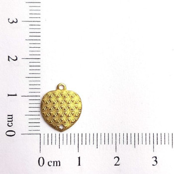 AC LATÃO CORAÇÃO P TXT ESTRELA 1 ARG 1 FURO