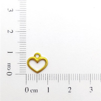 AC LATÃO CORAÇÃO PP 10MM LISO VZD 1 ARG