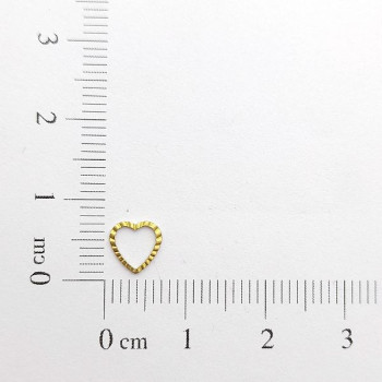 AC LATÃO CORAÇÃO MINI VZD TXT S/ ARG