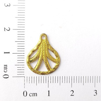 AC LATÃO GOTA LARGA VZD E BORDA 1 FURO