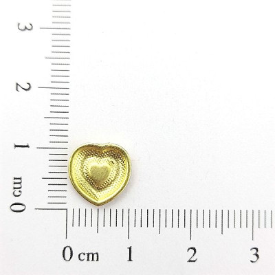 AC LATÃO CORAÇÃO INVERTIDO S/ ARG