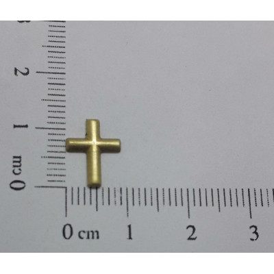 AC LATÃO CRUZ G 11MM LISA ABL S/ FURO