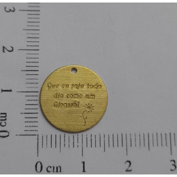 AC LATÃO REDONDO LISO QUE EU SEJA TODO DIA 1 FURO