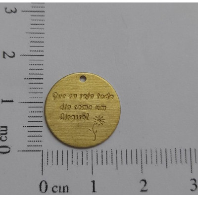 AC LATÃO REDONDO LISO QUE EU SEJA TODO DIA 1 FURO