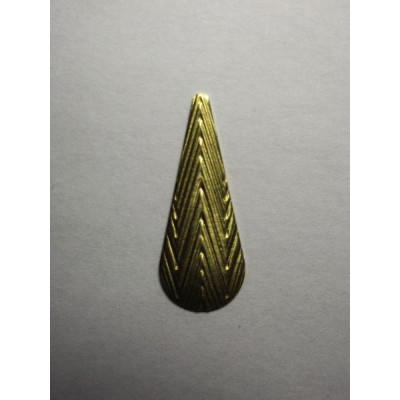 AC LATÃO GOTA M CHEIA TXT SERRILHADA S/ ARG