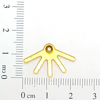 AC LATÃO EAR JACKET 5 PONTAS 1 FURO