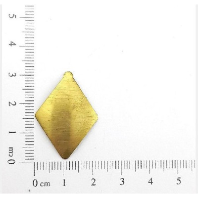 AC LATÃO LOSANGO M LARGO LISO ABL S/ FURO