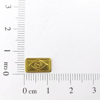 AC LATÃO RETANGULO P BANDEIRA BRASIL S/ FURO