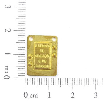 AC LATÃO ESCAPULÁRIO O SENHOR TE ABENÇOE E TE GUARDE