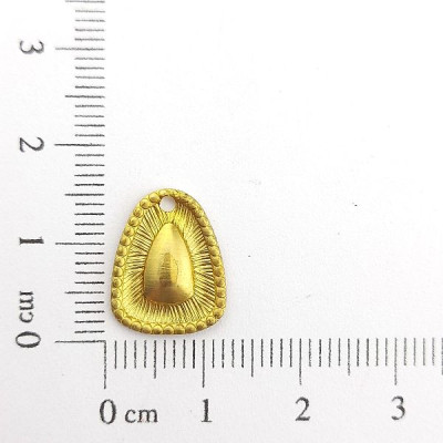 AC LATÃO CONE TXT MEIO LISO 1 FURO