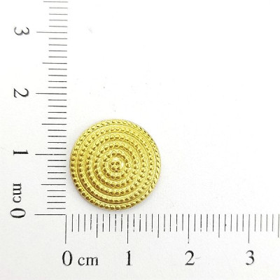 AC LATÃO REDONDO M ABL TXT BOLINHA S/ FURO