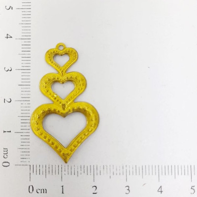 AC LATÃO CORAÇÃO TRIPLO CRESCENTE VZD TXT 1 ARG