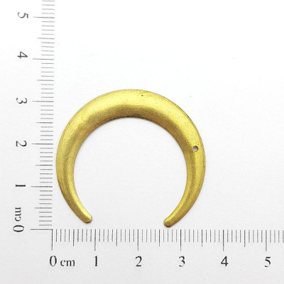 AC LATÃO MEIA LUA LISA ESQUERDO 1 FURO