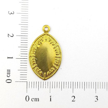 AC LATÃO NAVETE LARGA M MEIO LISO BORDA 1 ARG