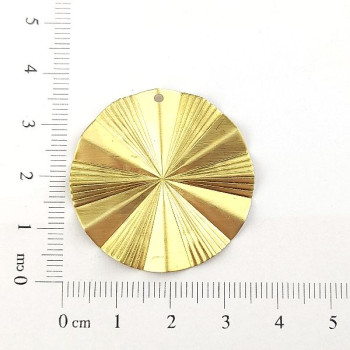 AC LATÃO REDONDO G ONDULADO RISCADO 1 FURO