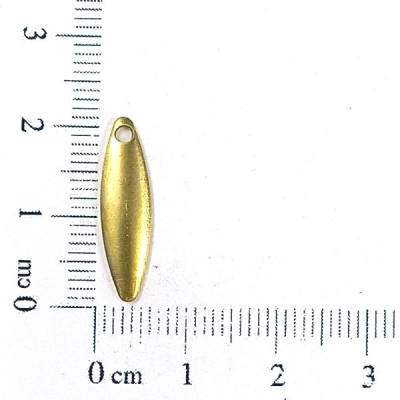 AC LATÃO NAVETE M FINA LISA ABL 1 FURO