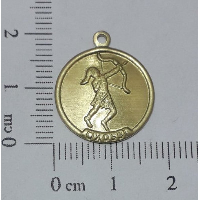 AC LATÃO REDONDO ORIXÁ OXÓSSI 1 ARG