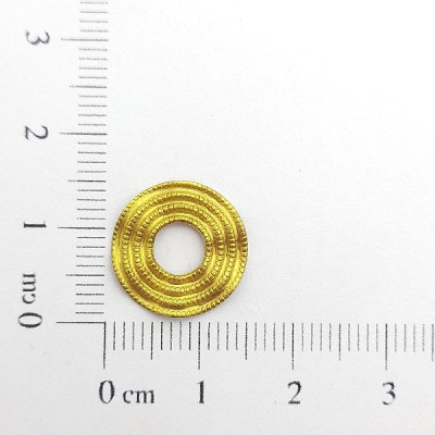 AC LATÃO REDONDO P ONDULADO BOLINHAS VZD S/ FURO