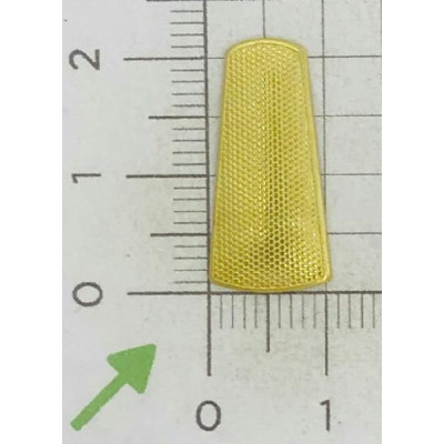 AC LATÃO RETANGULO TXT PONTILHADA S/ FURO