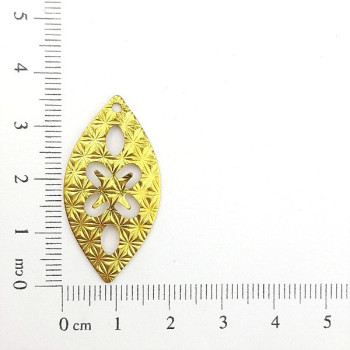 AC LATÃO NAVETE TXT BRILHANTE CHATÃO SS20 1 FURO