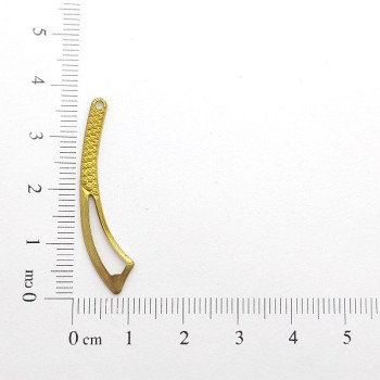 AC LATÃO VÍRGULA DIREITO VZD TXT LISA 1 FURO