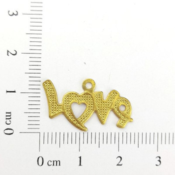 AC LATÃO ESCRITA LOVE PONTILHADOS 1 ARG