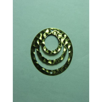 AC LATÃO REDONDO G TXT VZD BAIXO 2 FUROS