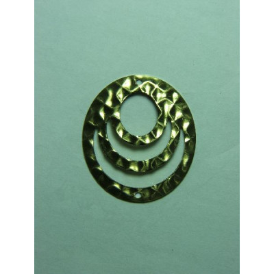 AC LATÃO REDONDO G TXT VZD BAIXO 2 FUROS