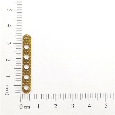 AC LATÃO PALITO TXT 5 FUROS 3MM DIÂMETRO 1 FURO