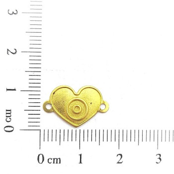 AC LATÃO CORAÇÃO M OLHO GREGO 2 ARG