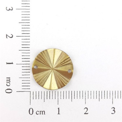 AC LATÃO REDONDO P ONDULADO RISCADO 2 FUROS