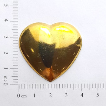 AC LATÃO CORAÇÃO G LISO S/ ARG