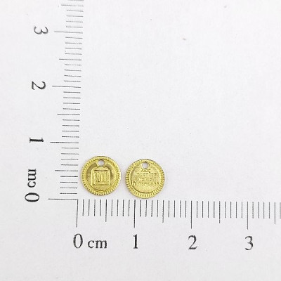 AC LATÃO REDONDO P MANDAMENTO VIII 1 FURO