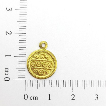 AC LATÃO REDONDO MOEDA TRIBAL 1 ARG