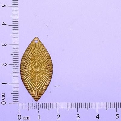 AC LATÃO NAVETE M TXT ESPELHADA 1 FURO